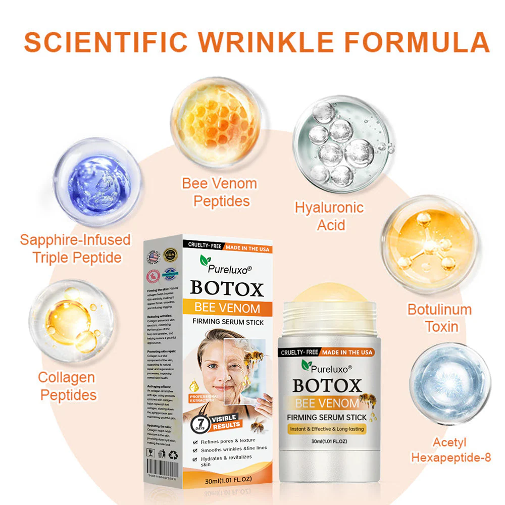 Made and Shipped from USA✨Pureluxo® Botox Bee Venom Firming Serum Stick(🔥LAST DAY 70% OFF)💄 - Image 8